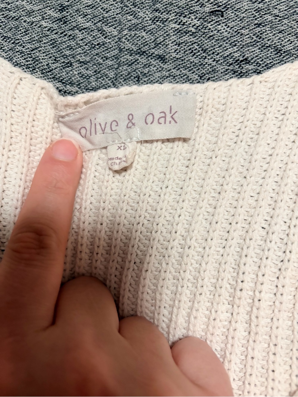 Olive & Oak Cream Ribbed Button-Front Knit Tank - Picture 2 of 2